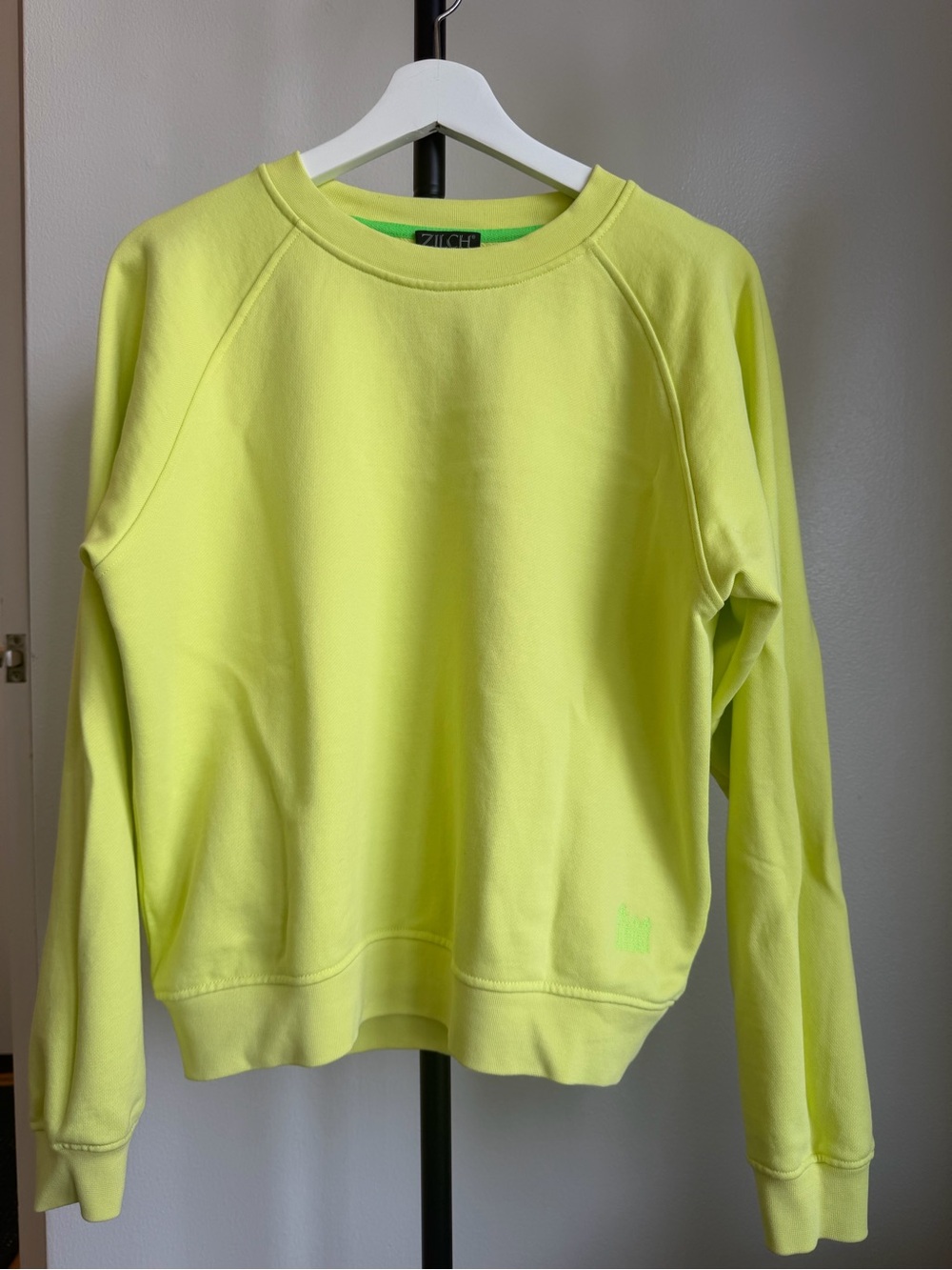Neon Yellow Crewneck Sweatshirt